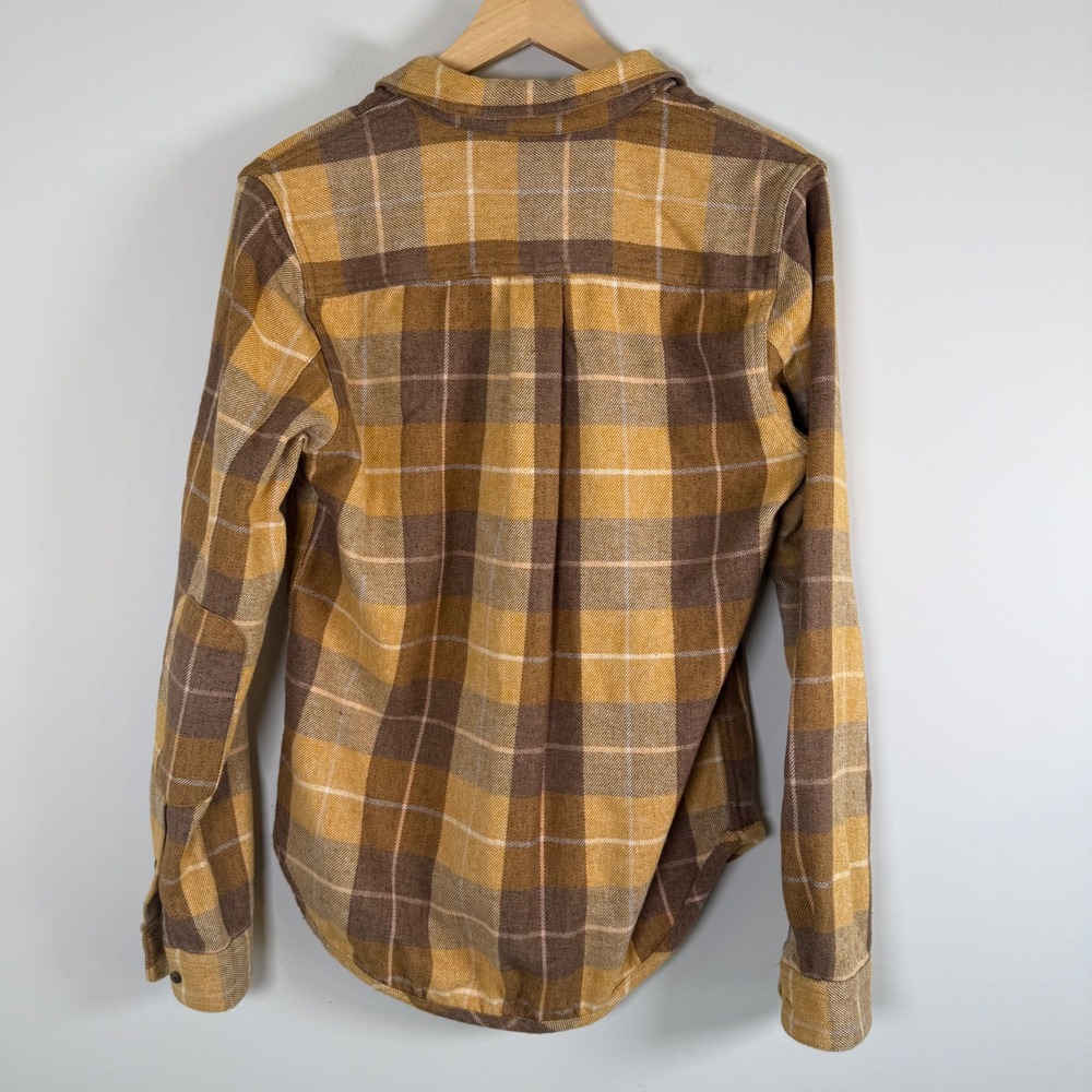 Toad&Co Mustard and Brown Plaid Button-Down Shirt - Picture 8 of 8